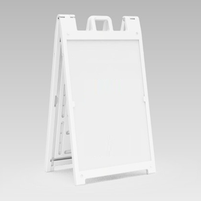 36" x 24" White Plastic A-Frame