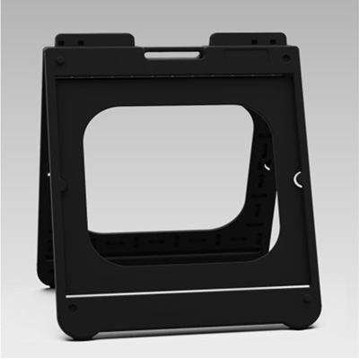 24" x 24" Black Plastic A-Frame