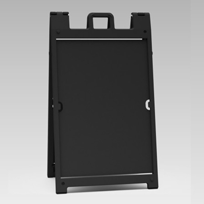 36" x 24" Black Plastic A-Frame