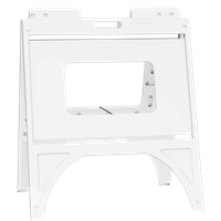 18" x 24" White Plastic A-Frame
